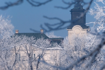 Pałac Ptockich w Radzyniu Podlaskim - zima
