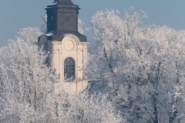 Pałac Ptockich w Radzyniu Podlaskim - zima